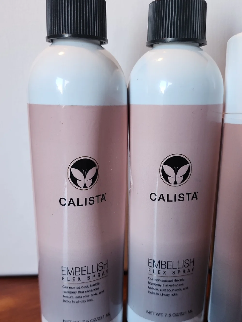 Calista Embellish Texturizing Foam & Flex Spray Set in Blush Pink - Picture 3 of 5